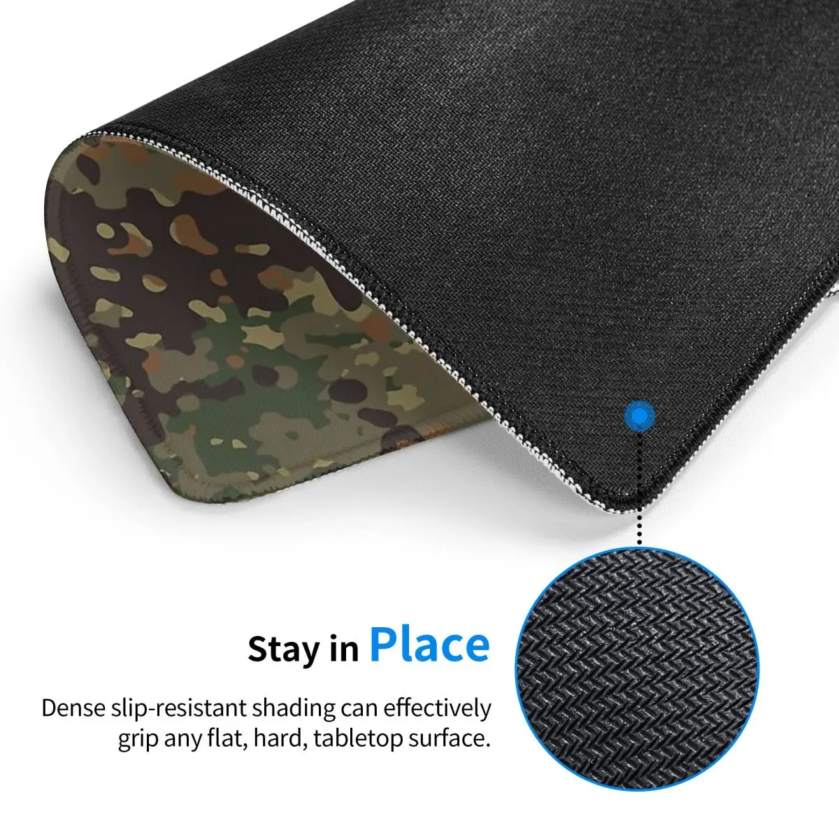 

Multi-size Mouse Pad Flecktarn Camouflage Gamer PC Laptop Mats Keyboard Carpet Computer Gaming Office Accessories Desk Mat