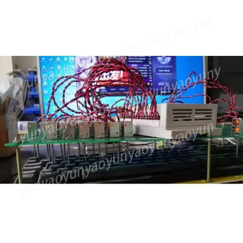 24-Way Automatic Clicker Mechanical Keyboard Arm Office Button Hanging Equipment for Long Time Aging Test Machine