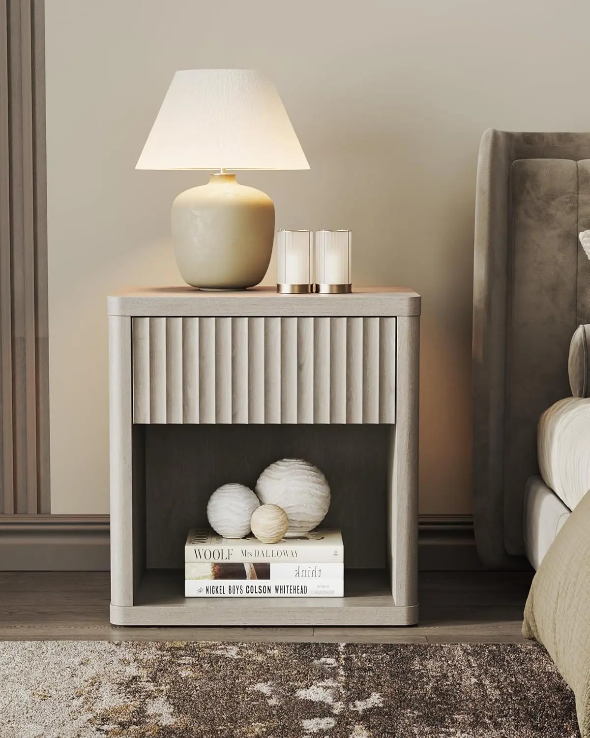 Table de oral et Moderne en Bois avec Rangement de MELStorage, Grande Table d'Appoint, Large, Milieu du Siècle