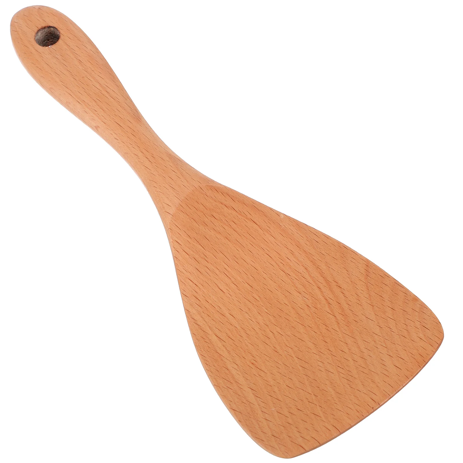 

Wooden Rice Spoon Natural Wood Comfortable Handle Stirring Spoon for Hot Soup Coffee Curry Sauce Mixing Rice Scoop