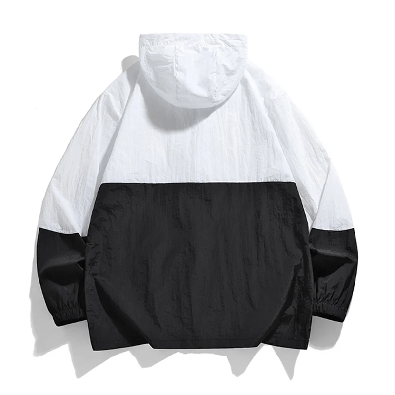 Summer Outdoor Quick Dry Sun-Protective Thin Jacket Men Hiking Fishing Cycling Hooded Gym Sport Windbreaker Ultra Light Coats