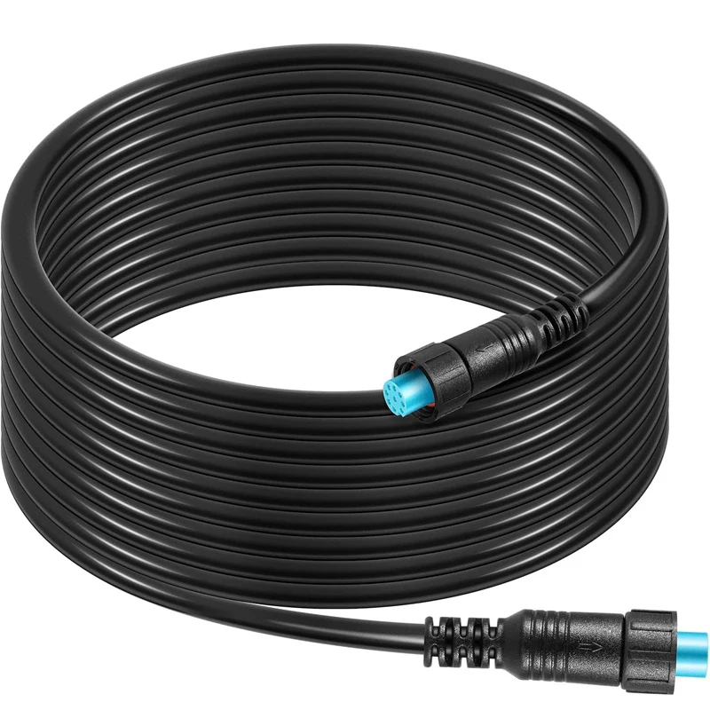 010-12528-01 Marine-Netzwerkkabel mit kleinem Stecker, ersetzt für Garmin BlueNet-Netzwerkkabel (20 Fuß, wasserdicht) – Detail 1