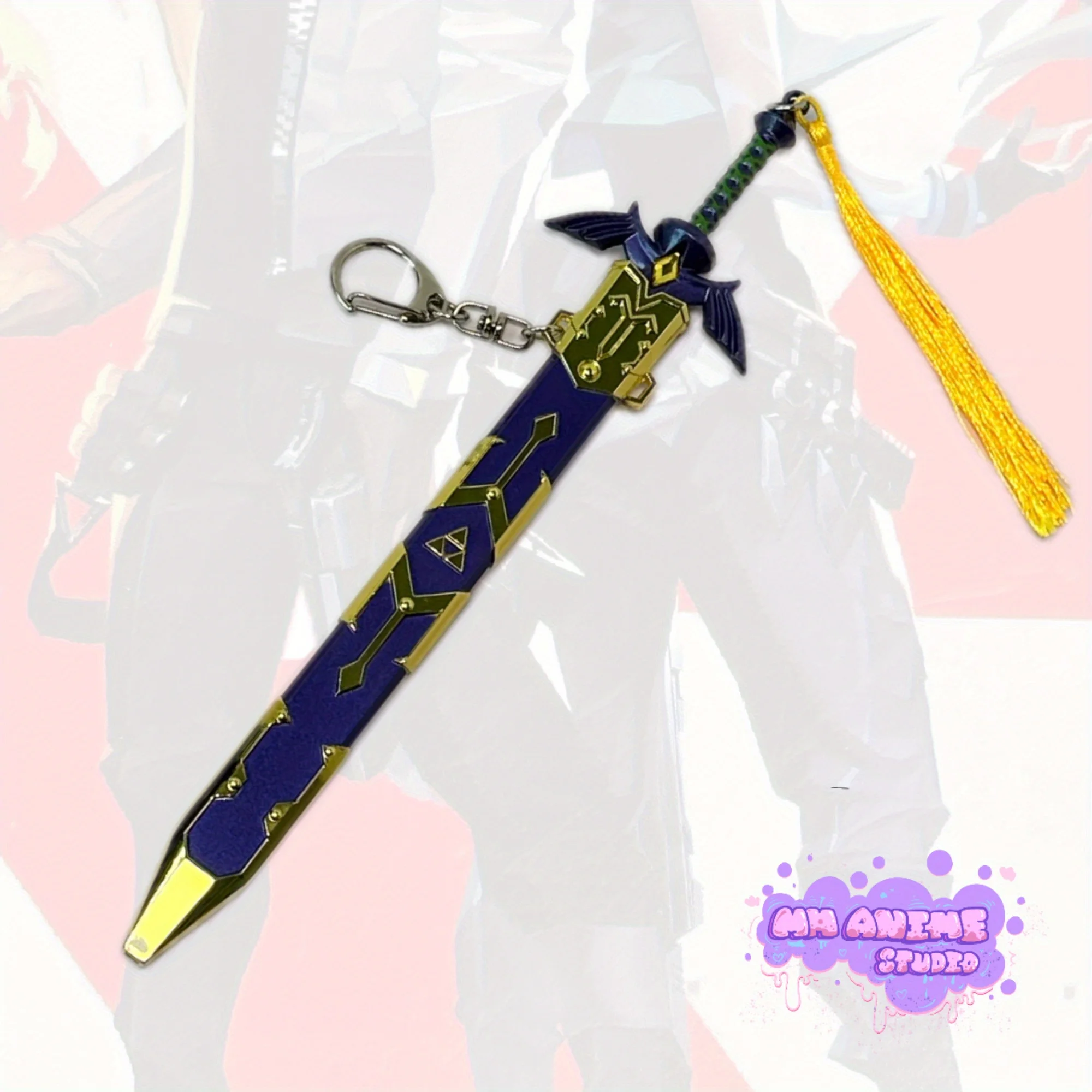 8.6inch 22cm Metalen Katana Zwaard Originele Samurai Sabel Ninja Mes Katana Sabel Cosplay Accessoires Prop Speelgoed Mini Katana Sabel