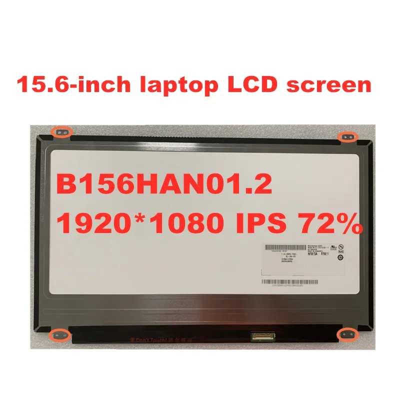 

15.6 Inch Laptop Screen LP156WF6-SPB1 B156HAN01.2 Fit NV156FHM-N43 72% NTSC Matte LED Display 1920*1080 FHD IPS 30 Pin EDP