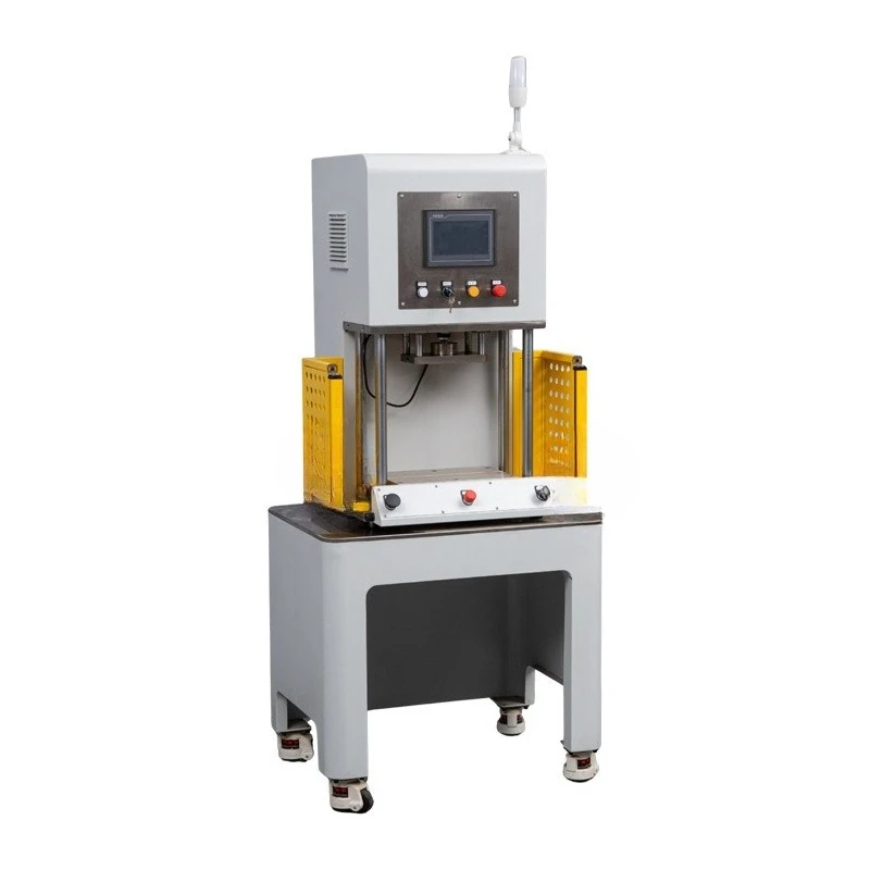 Four-column press, small electric cylinder, five-punch cutting nut implanted into intelligent CNC pressing machine