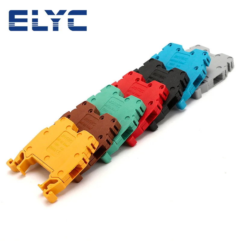 100Pcs MRK2.5 Screw Connection 2.5mm² Wire Electrical Din Rail Terminal Block onka 2.5