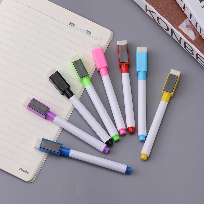 

Magnetic Erasable Whiteboard Pen Color Options Blackboard Note Numbering Stationery Office Teaching Supplies for Classroom Use