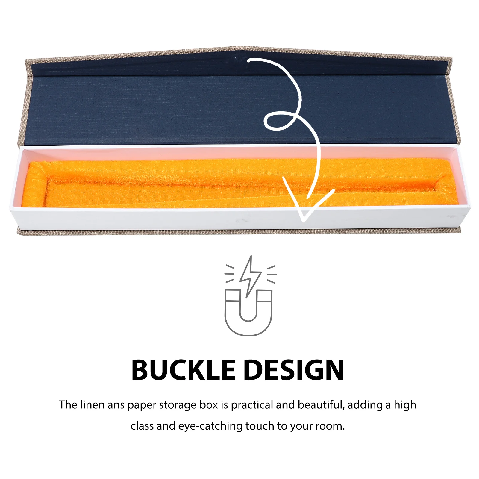 

1Pcs Creative Tassel Fan Box Chinese Style Folding Fan Holder Delicate Appearance Practical Use Photo Props Gift