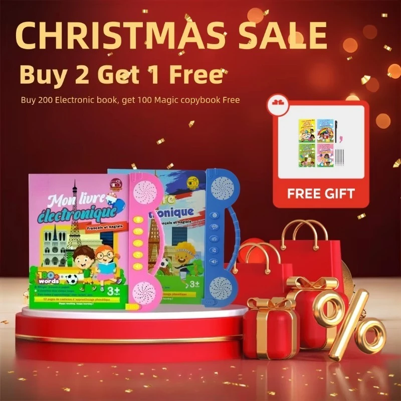 Children's French and English Voice Reading Smart Learning Machine My Children's eBook