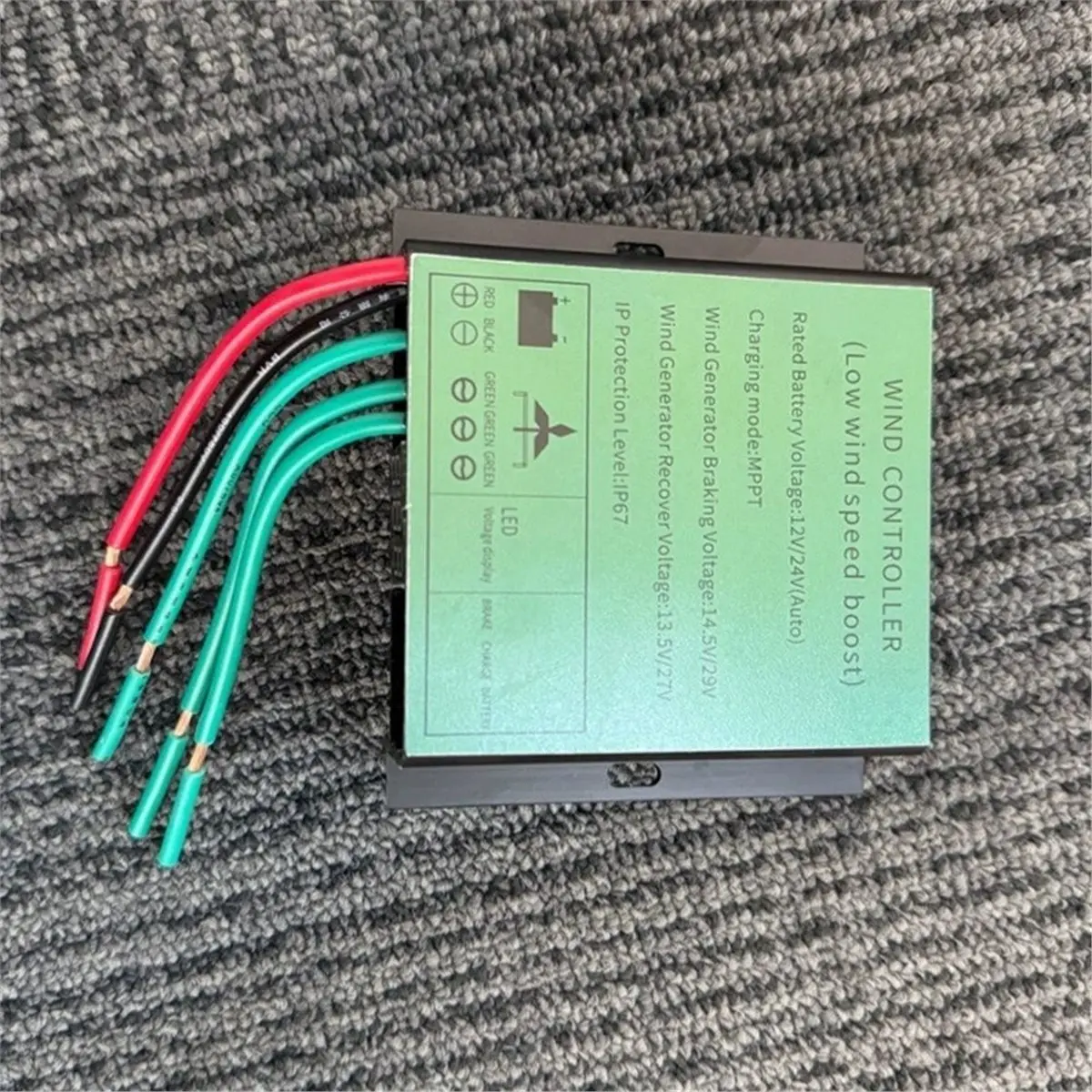 

Контроллер заряда ветрогенератора N94R 100-600 Вт, 12 В/24 В, автоматическая настройка, IP67, водонепроницаемый, универсальный, для генераторов, с функцией повышения скорости при низком напряжении