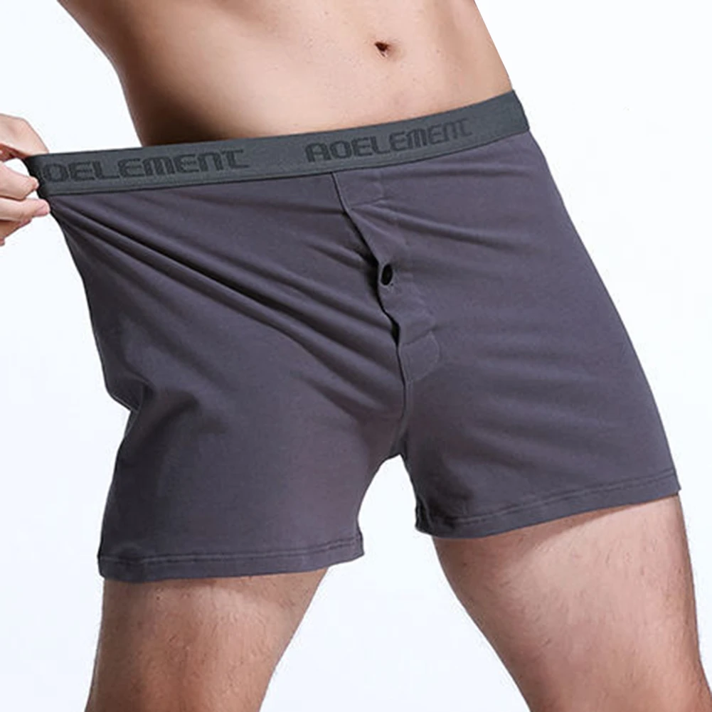 Men Comfortable Soft Fabric Stretch Boxers Shorts Middle Waist Underwear Panties 4 Sizes Available Boxer Briefs No Pouch