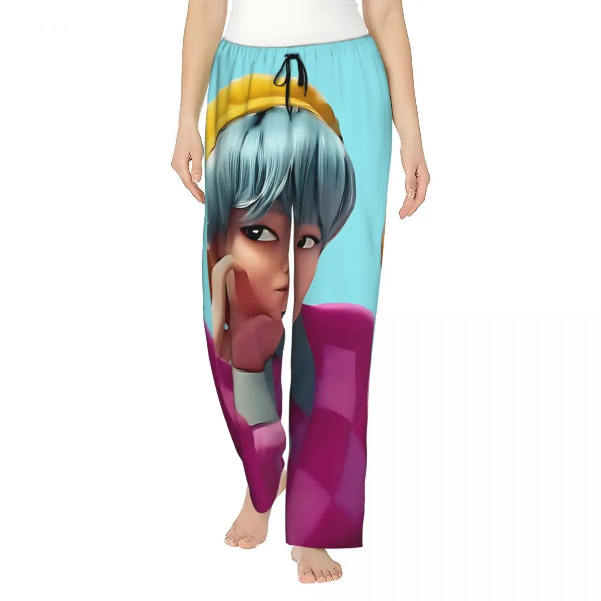 

BABY Saja Boys Kpop Demon Hunters Movie Пижамные брюки Мягкие теплые пижамы для женщин Повседневные брюки для комнаты Домашняя одежда большого размера