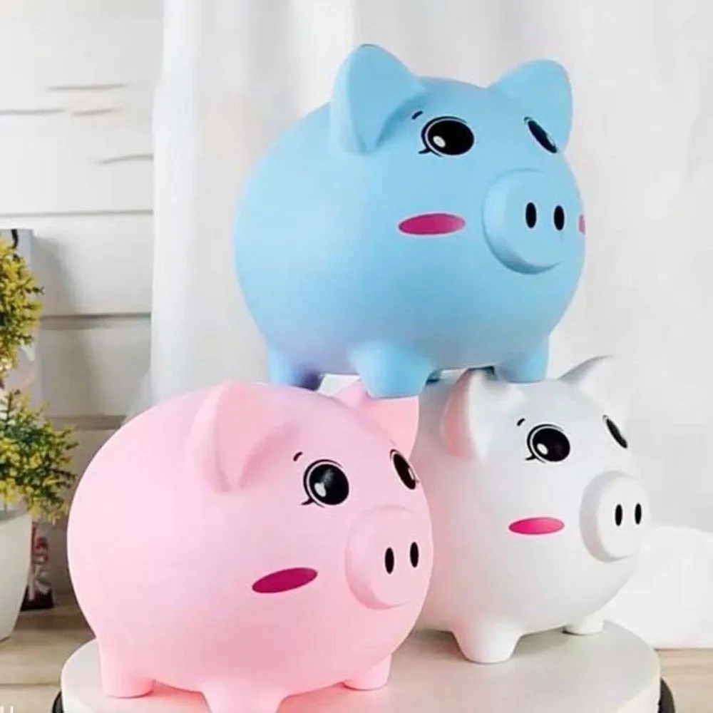 Anti Drop Pig Piggy Bank Decorative Savings Tank Cartoon Pig Money Boxes Large Capacity Model Pig Model Piggy Bank Children/Kids