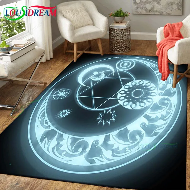 

Mystic Constellation Carpets Home Decor Mat Constellation Tarot Living Room Non-slip Carpet Meditation Floor Mats