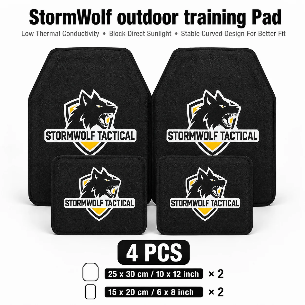 Outdoor Training Pad Light Weight Removable Inner Lining Insert Low Thermal Conductivity Curved Design for Better Fit