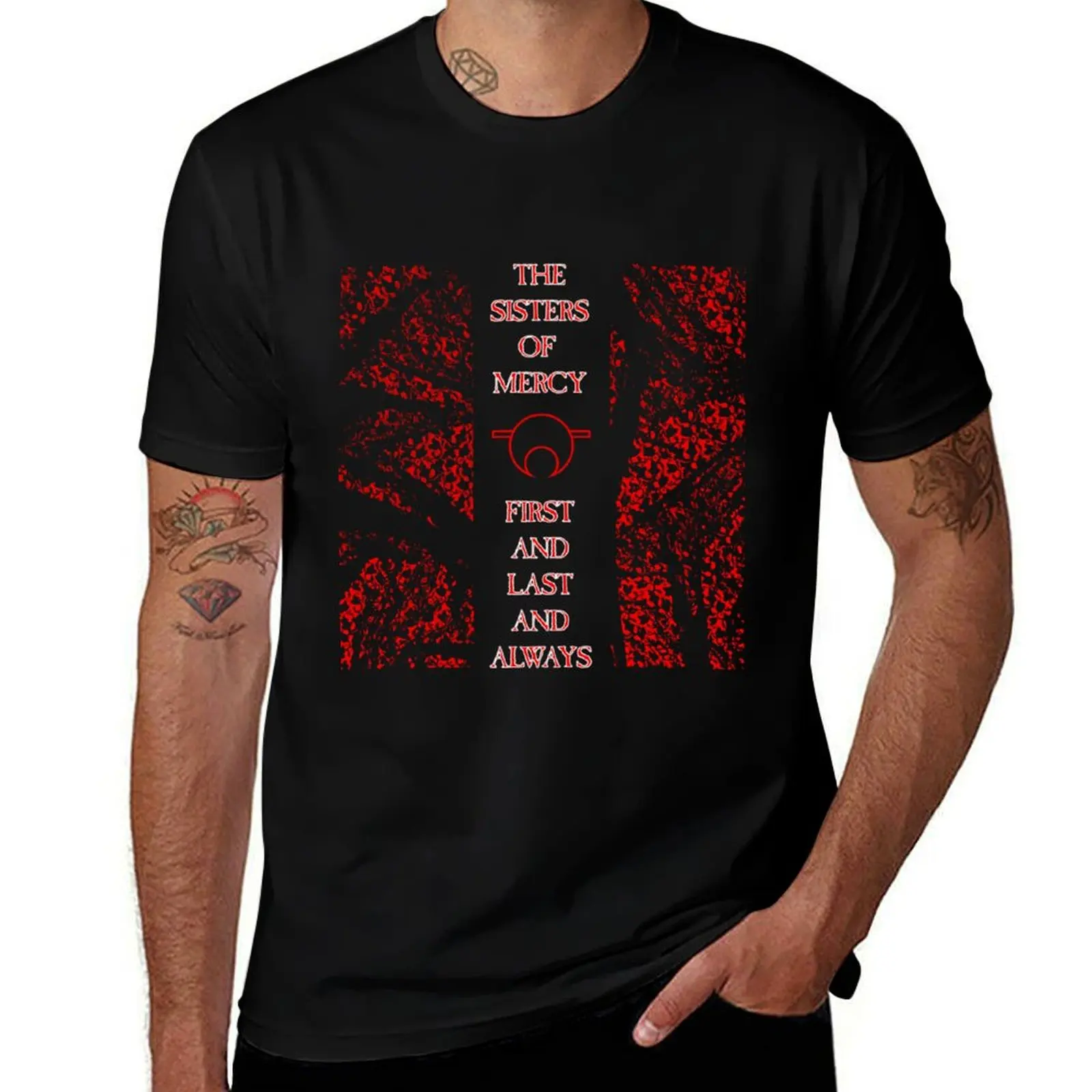 First And Last And Always - Red - The Sisters Of Mercy T-Shirt Big and Tall Solid Color T-Shirt