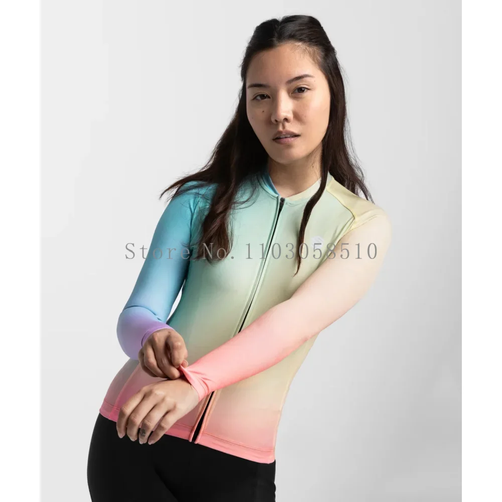 siroko women long sleeve cycling jersey ultralightweight Premium Anti-UV Sweatshirt Cycling Suit Autumn Quick-Dry Racing Uniform - Image 5