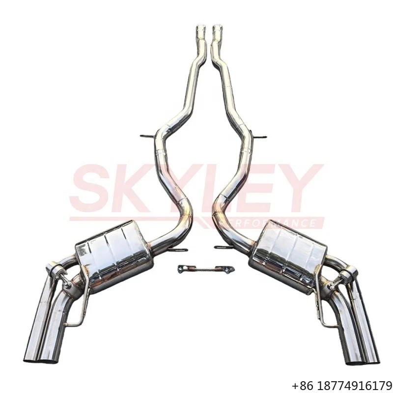 

High Quality Ss304 Catback Exhaust Escape for -S63 W222 5.5t 2014-2020 Tuning Valvetronic Exhaust Pipe Muffler