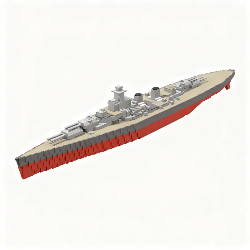 4667pcs MOC 1 350 Scale KMS Hannover WOWS Make & Create Model Building Blocks Toys Construction Christmas Gifts Art Assemble