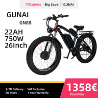 2024 GUNAI GN88 Electric Bike For Adults,2000W Motor 26\