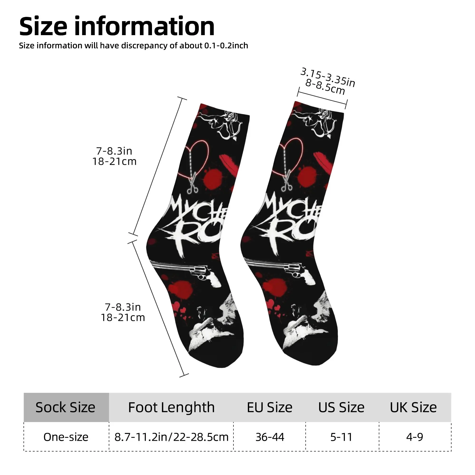 Custom My C-Chemical Romances Dress Socks Men's Women's Warm Fashion  Crew Socks view 3