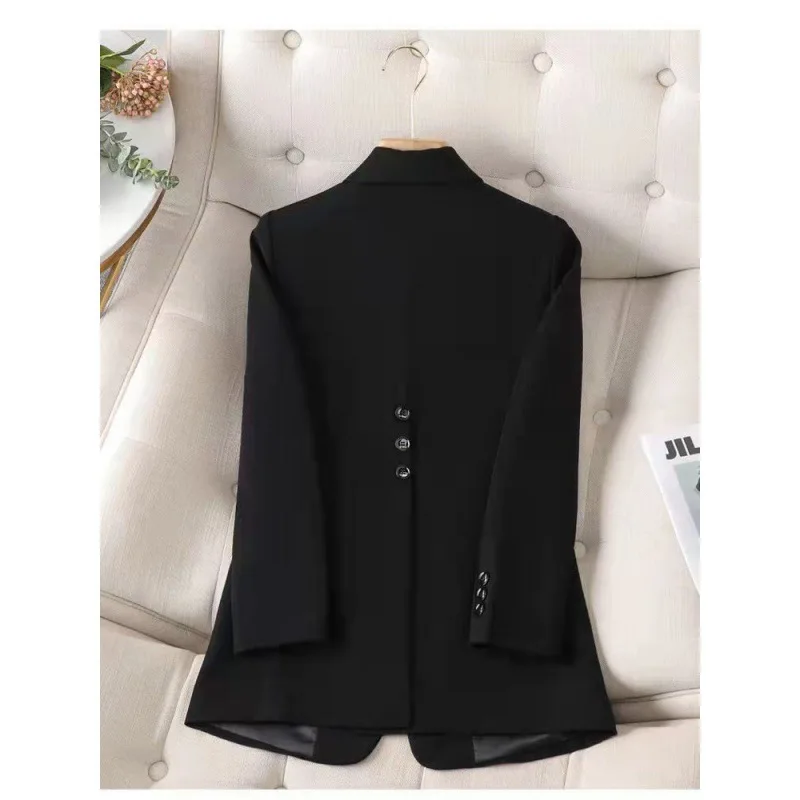 Women\'s Blazer Coat Elegant Fashion Lady Blazers Coats Suits Spring Autumn Long Sleeve Solid Slim Casual Jacket Female Suit Top