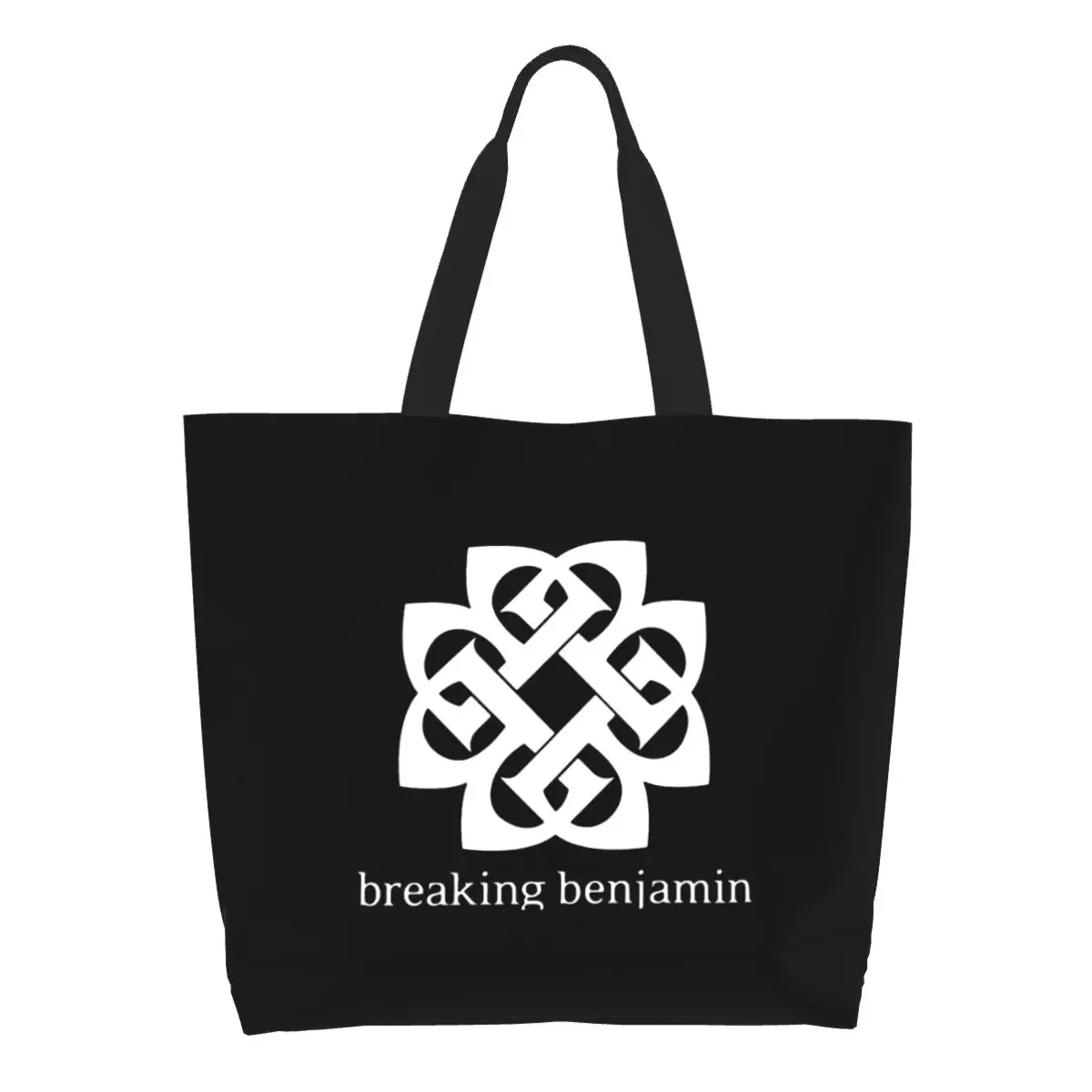Art - Breaking Benjamin Bolsa de compras premium de lona, bolsa de ombro de grande capacidade, bolsa de compras para mulheres