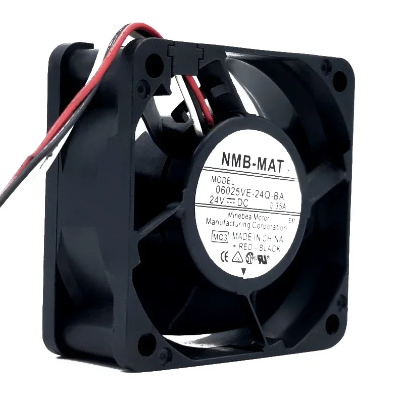 60*60*25MM 06025VE-24Q-BA 24V 0.35A 6CM Large air volume Yaskawa inverter cooling fan