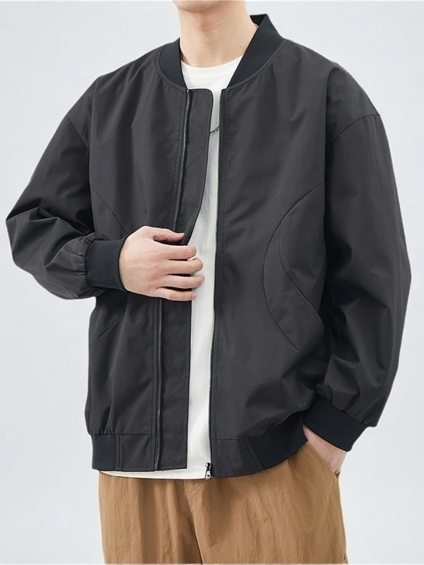 

Мужская бейсбольная куртка American Sle Workwear: модная, свободная, однотонная, для активного отдыха, ветровка на осень-зиму