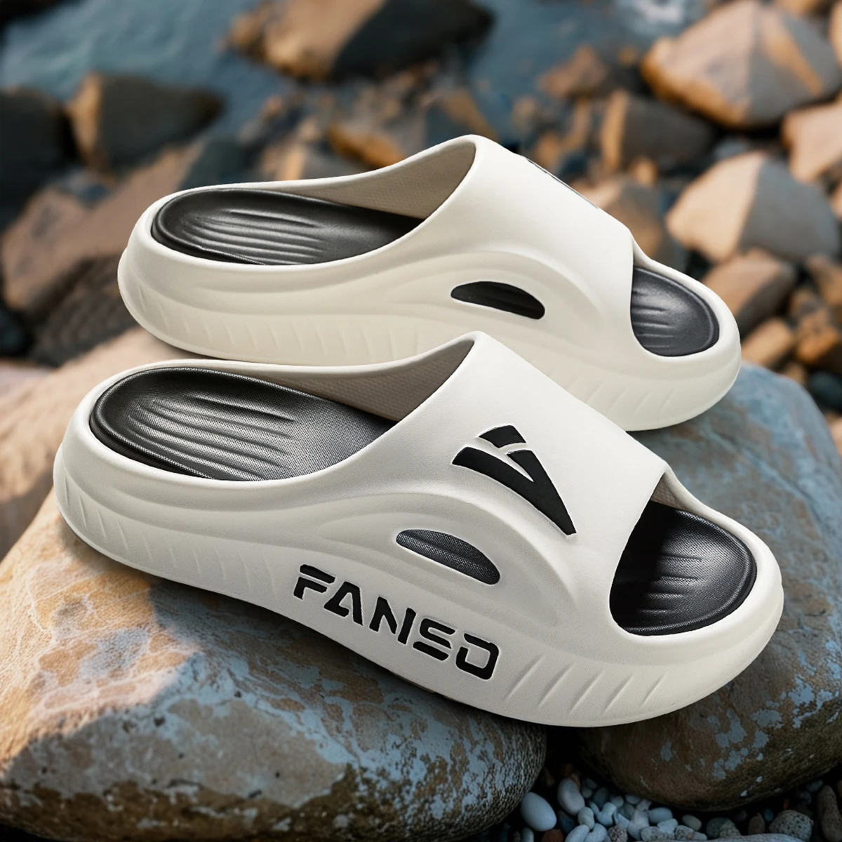 

Мужские уличные тапочки из ЭВА, спортивные тапочки на толстой подошве, удобные дышащие уличные тапочки