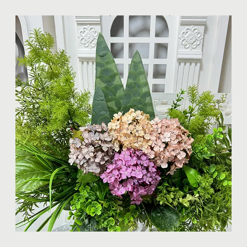 Hortênsia pequena revestida tecido para decorações do casamento, cor bonita, único, alta qualidade, novo design