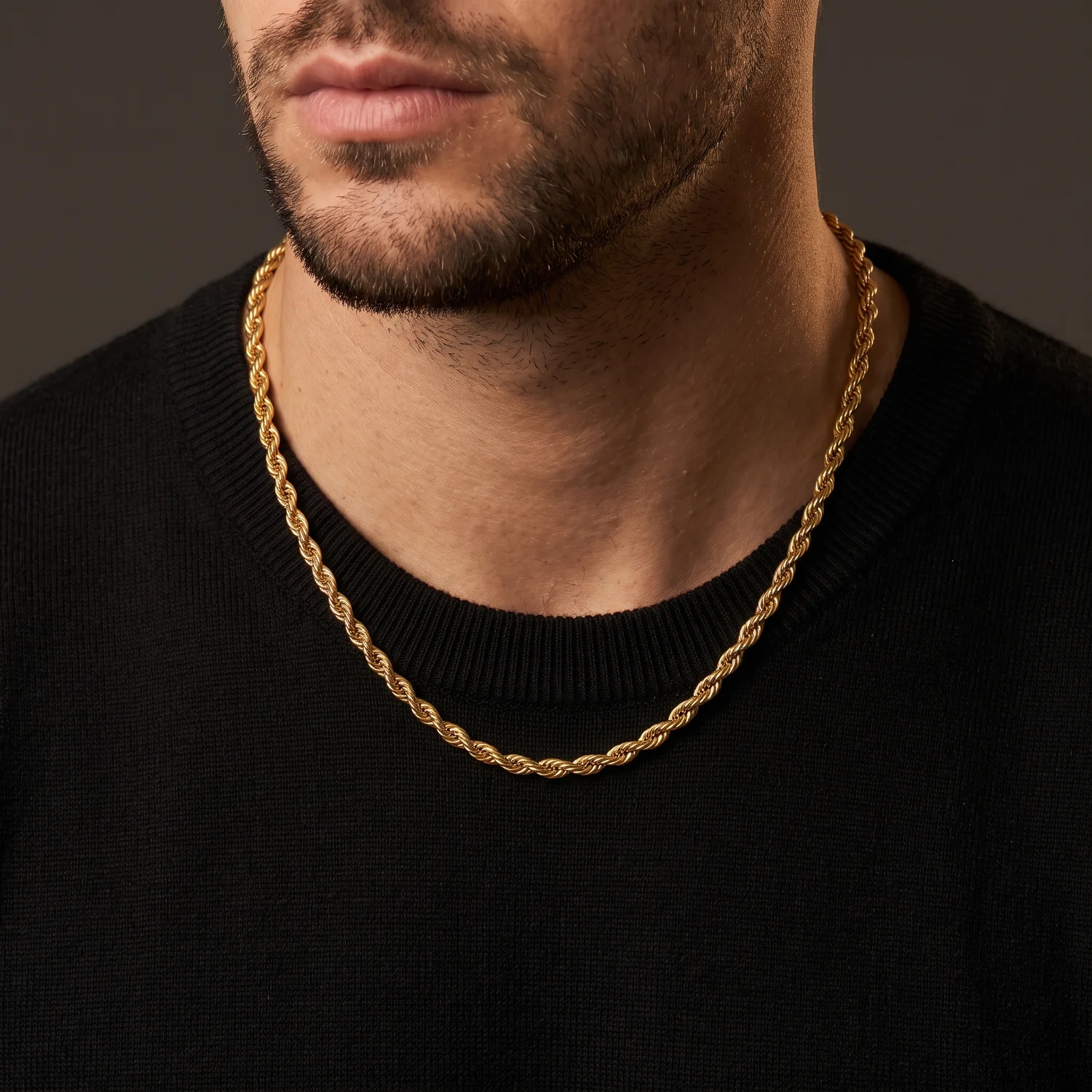 High Quality 2/3/4/5MM Classic Twisted Rope Chain  No Fade Stainless Steel Necklace Fashion Jewelry Accessories For Men Women