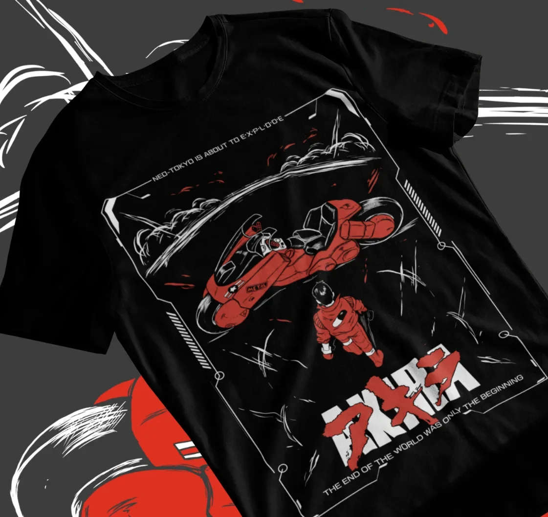 

AKIRA T-Shirt Manga Anime Kaneda Tetsuo Katsuhiro Otomo Neo Tokyo Soft Tee