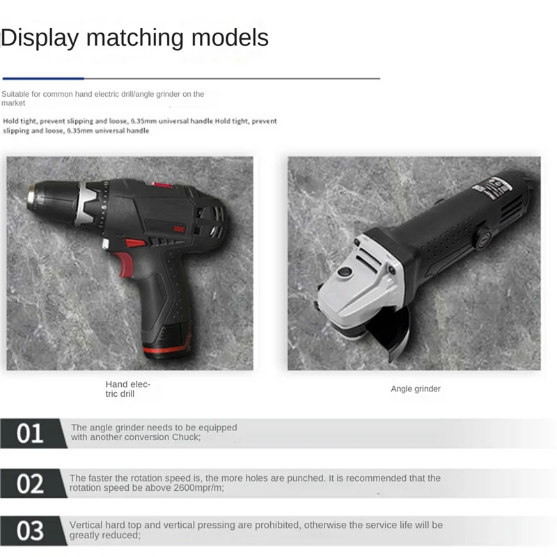 

Multi-Purpose Drilling Bit Hole Saw Set Hole Saw Kit Hand Tools Are Suitable For Marble Tiles Glass, Etc
