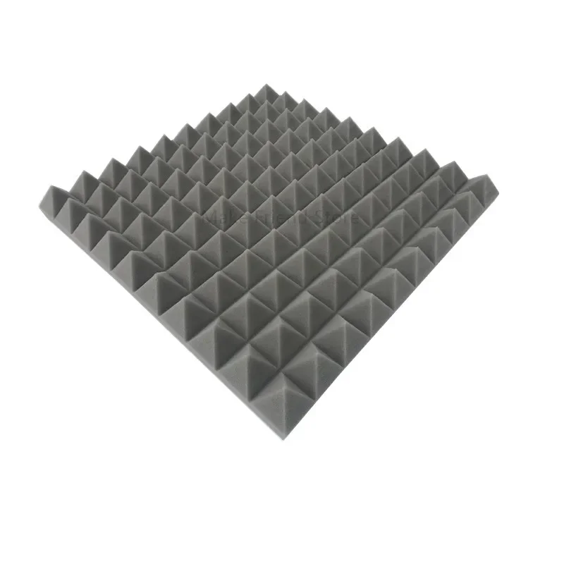 6PCS 50x50x5cm Studio Acoustic Foam Soundproof Foam Sound Absorption Treatment Panel Sound Wedge Protective Sponge