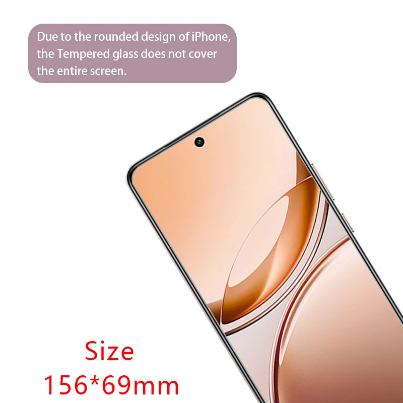 واقي شاشة من الزجاج المقسى لهاتف vivo v50 lite 4g 5g على vivov50 v 50 50v v50lite فيلم هاتف مضاء خفيف جلاس #3