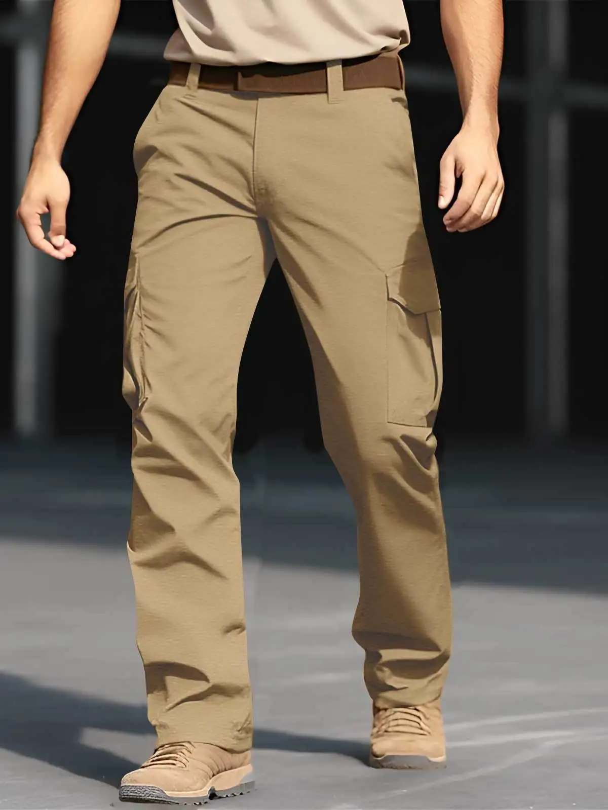 

Весенне-летние винтажные свободные прямые повседневные брюки больших размеров, удобные модные мужские длинные брюки для активного отдыха, рабочая одежда