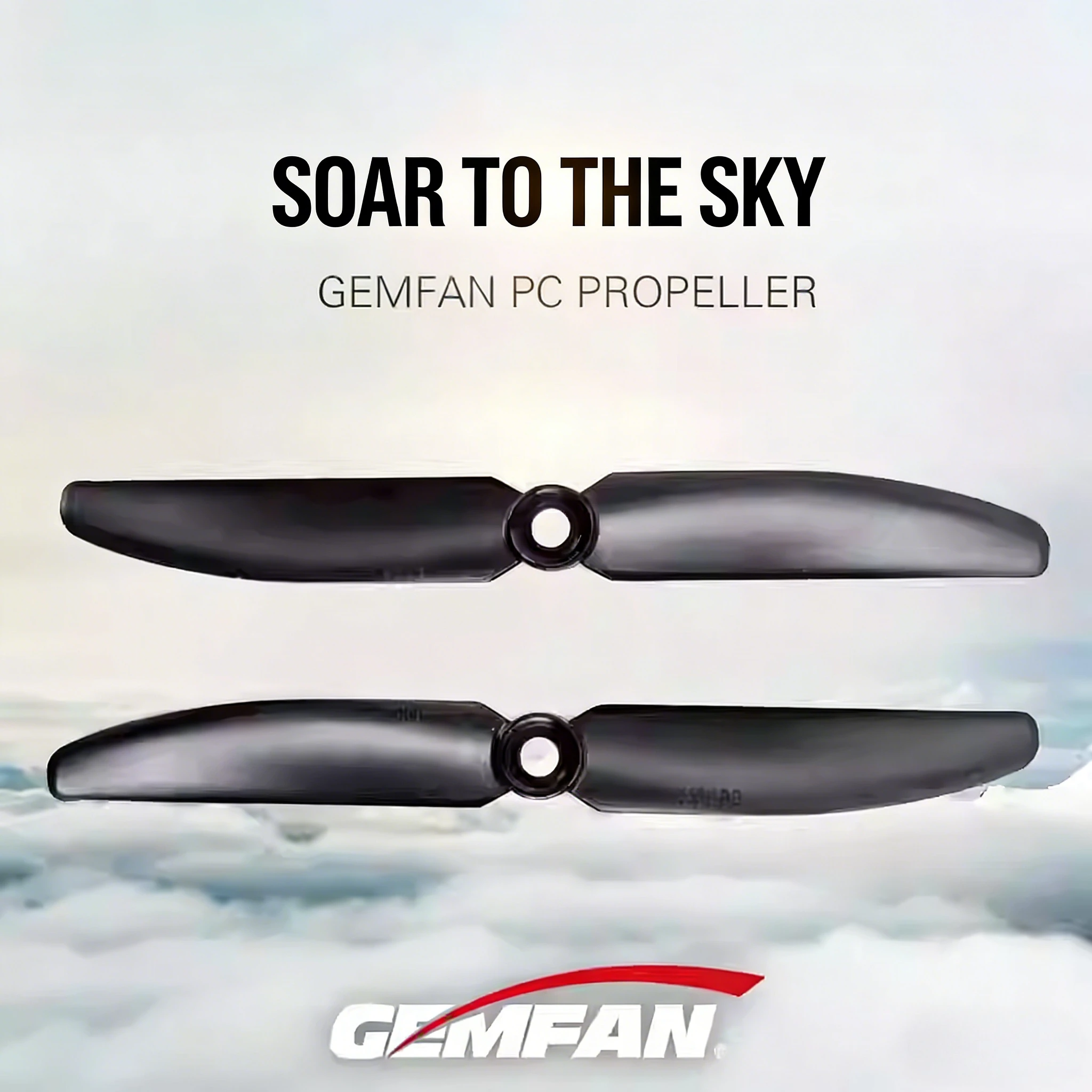 GEMFAN PMPC5030 - 5030 PC Propellers, 2.0g/prop, 4mm/5mm Bore, 4-Pack (2CW+2CCW), Impact-Resistant for 1806-2204 Motors