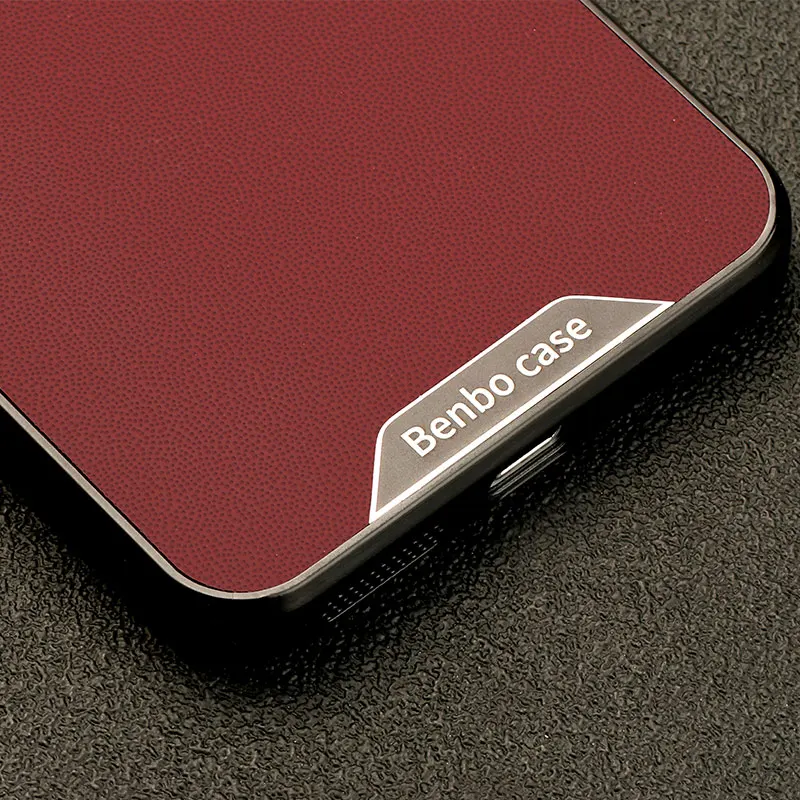 Luxuriöse Benbo-Leder-Handyhülle für iPhone 11 12 13 14 15 16 Plus 17 e Pro Max Air Modische Stoßfeste Rückseite Fundas – Detail 16