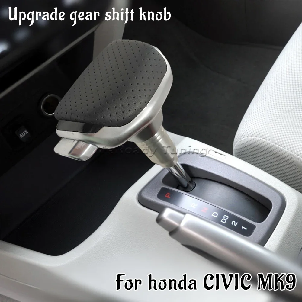 

Кожаная ручка переключения передач автомобиля, рычаг для Honda Civic MK9 G9 2012 2013 2014 2015, автоматические рукавицы, аксессуары для интерьера