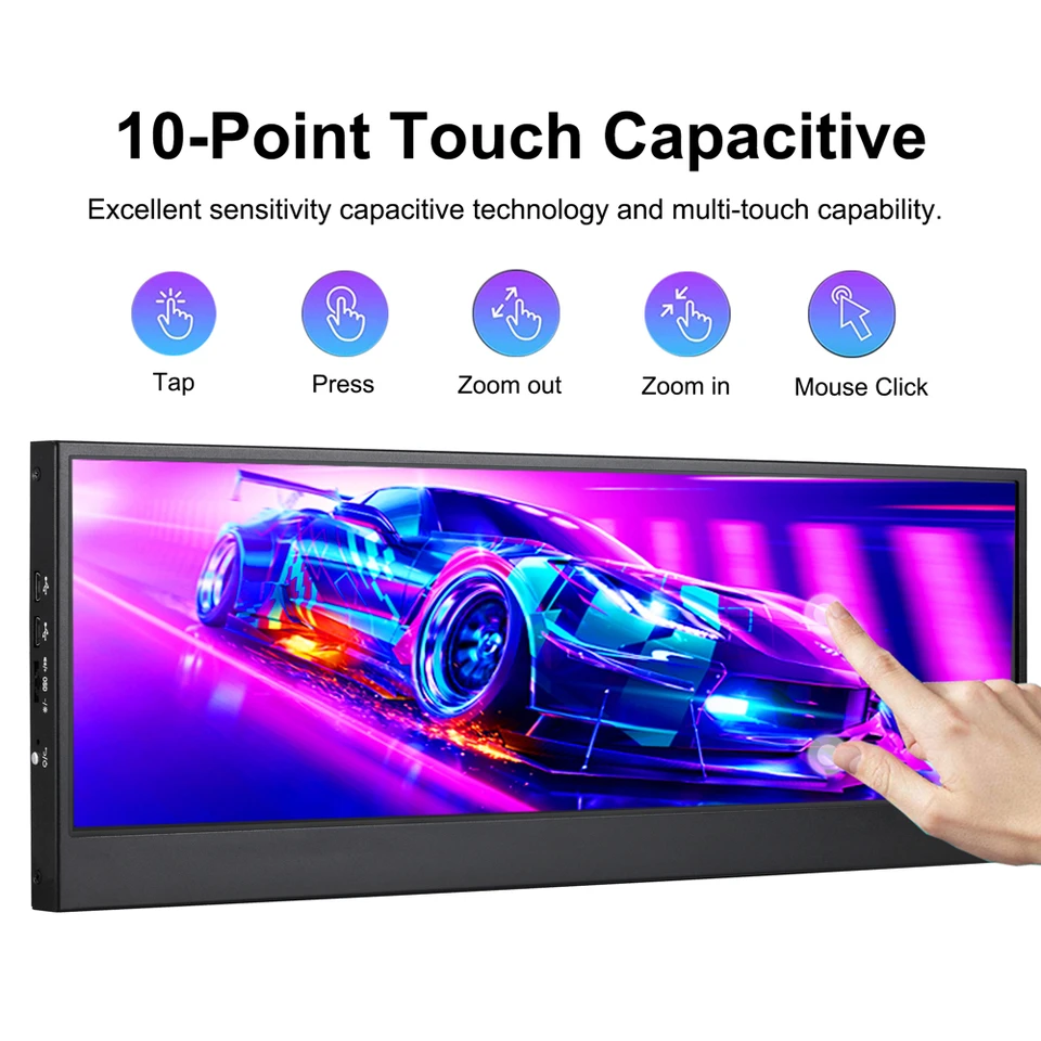 14インチ 4K タッチスクリーン LCD モニター Wisecoco