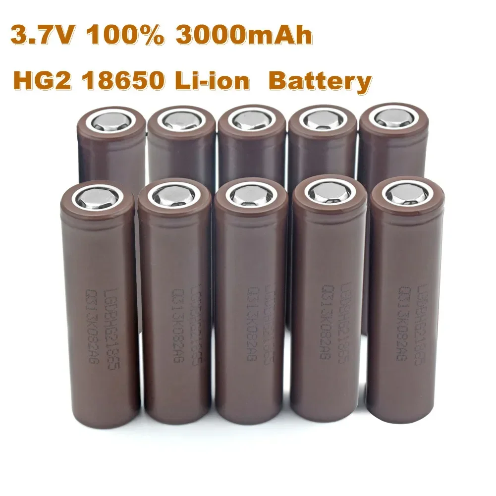 100% 2023 Nieuwe Originele HG2 18650 3000Mah Batterij 18650 HG2 3.7V Ontlading 20A Gewijd Voor HG2 Power Oplaadbare batterij