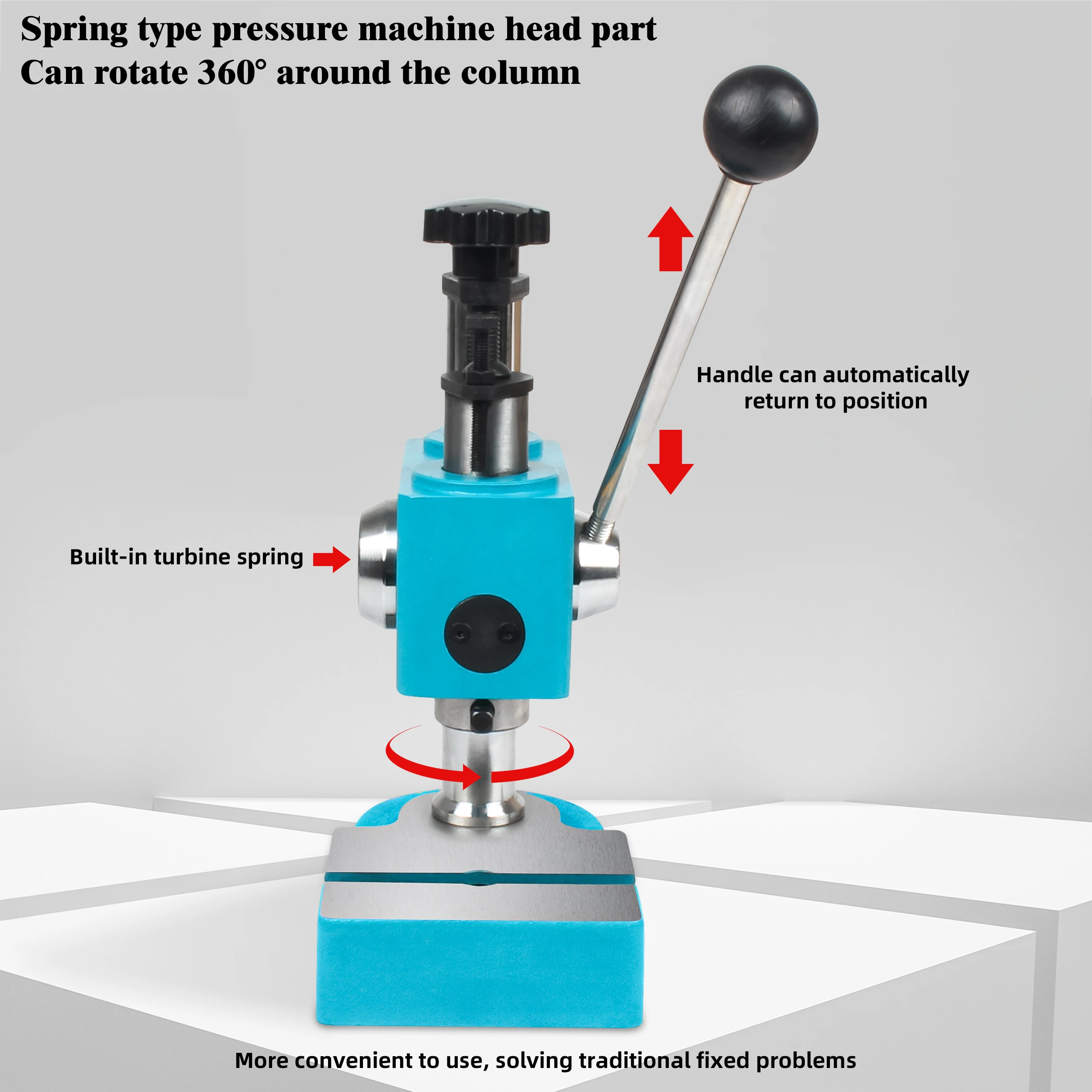 Hand trigger desktop hand beer machine desktop punch press pressure roller machine spring-type