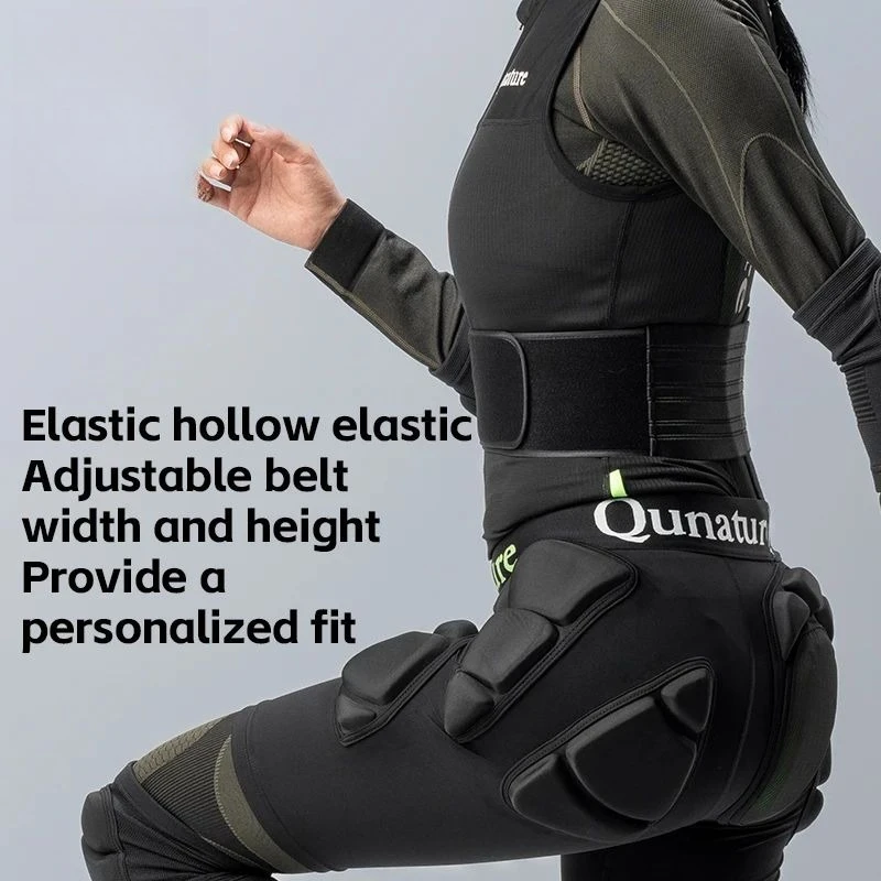 Waist Support Ski Vest Outdoor Sports Back Protection Vest Adults Thickened Pad Protector Breathable Ski Snowboard Vest