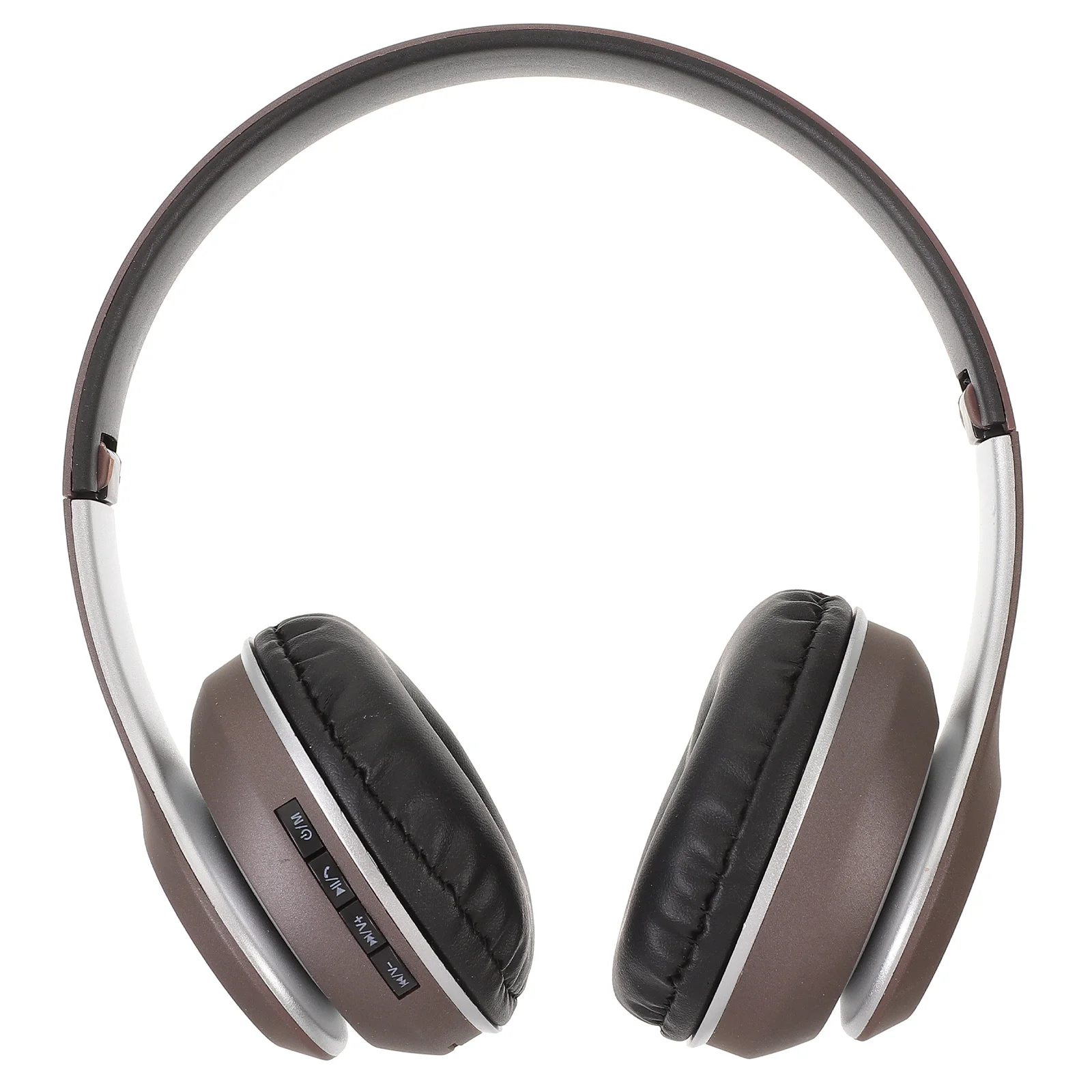 

Foldable Brown Headphone Professional Wireless Headset Portable for Sports Travel Stereo Sound High Sensitivity