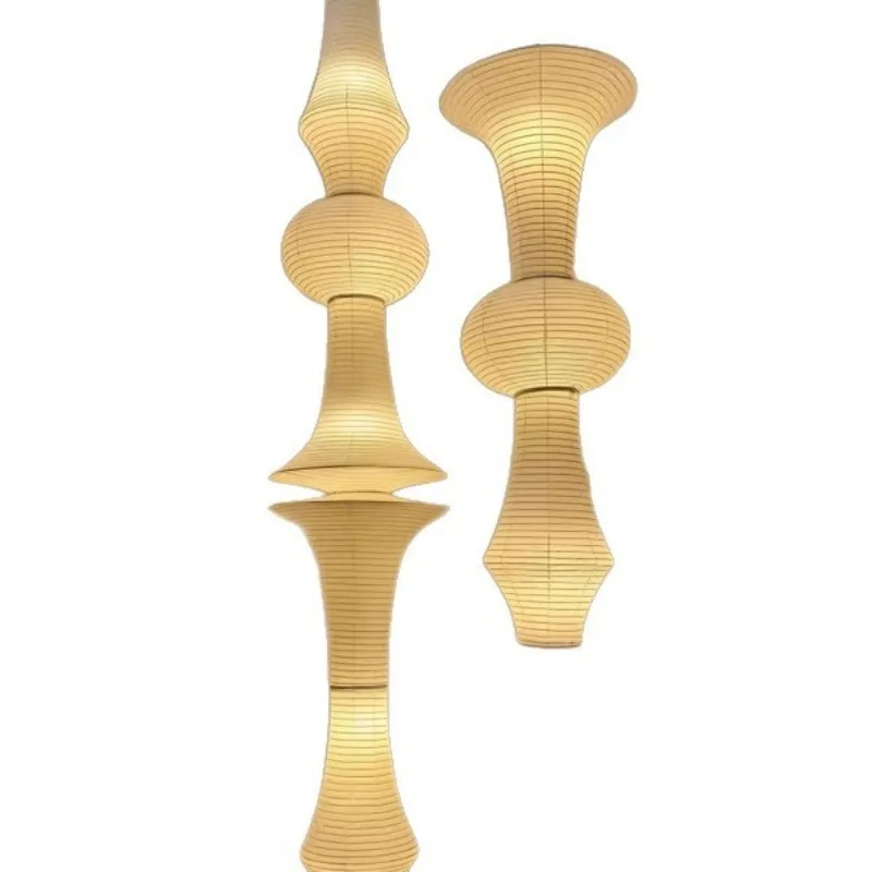 Japanese rice paper silent duplex floor lamp Noguchi wind lamp