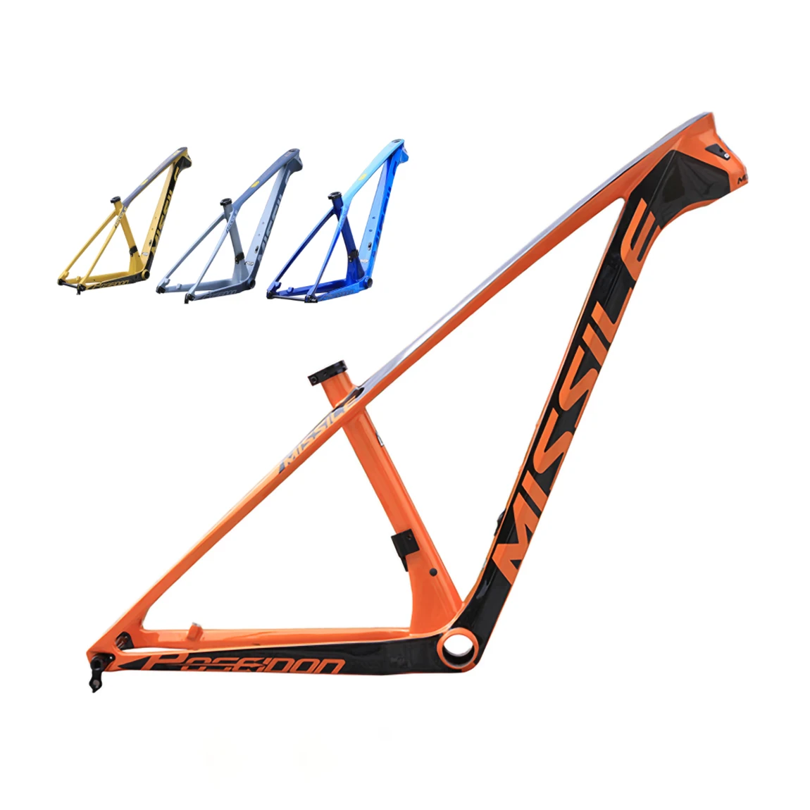 29x17 Inch Mountain Bike Frame T700 Carbon Fibre Material MTB Frameset Cycling Parts Barrel Shaft Or Quick Release