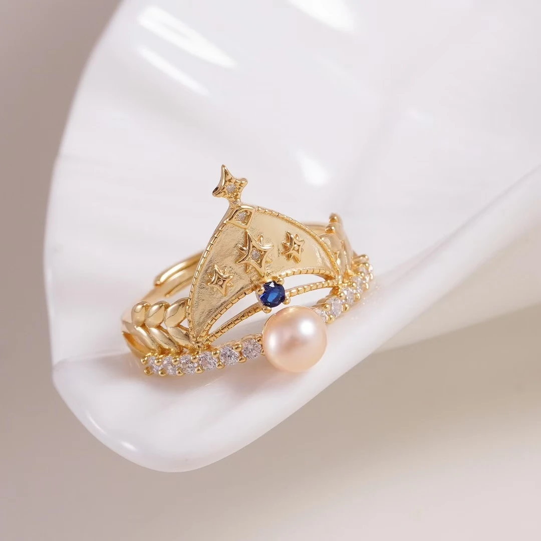 

Регулируемые крепления для колец на палец из стерлингового серебра 925 пробы, базовые фурнитуры, компоненты ювелирных изделий для жемчуга 5-6 мм, 3 шт./лот