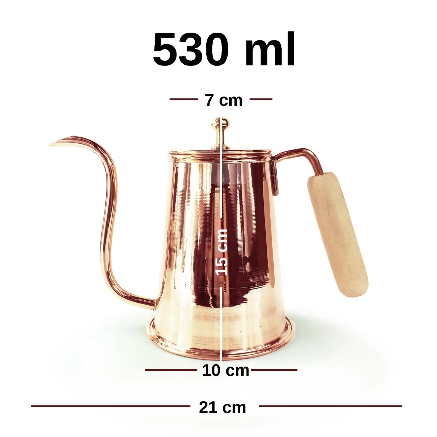 Luxury handcrafted copper Arabic coffee pot Turkish teapot 500ml classic design stock coffee and tea set set