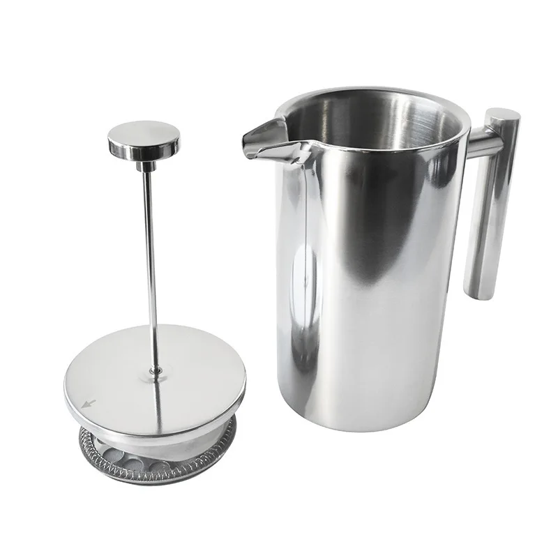 

French Press Coffee Maker tainless Stainless Steel Filter Belwares 20oz Double Walled Insulated Coffee Press Keeps Drinks Hot